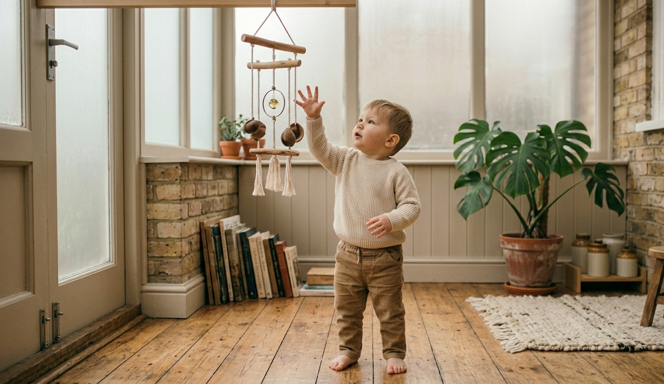 Awakening — toddler exploring sound
