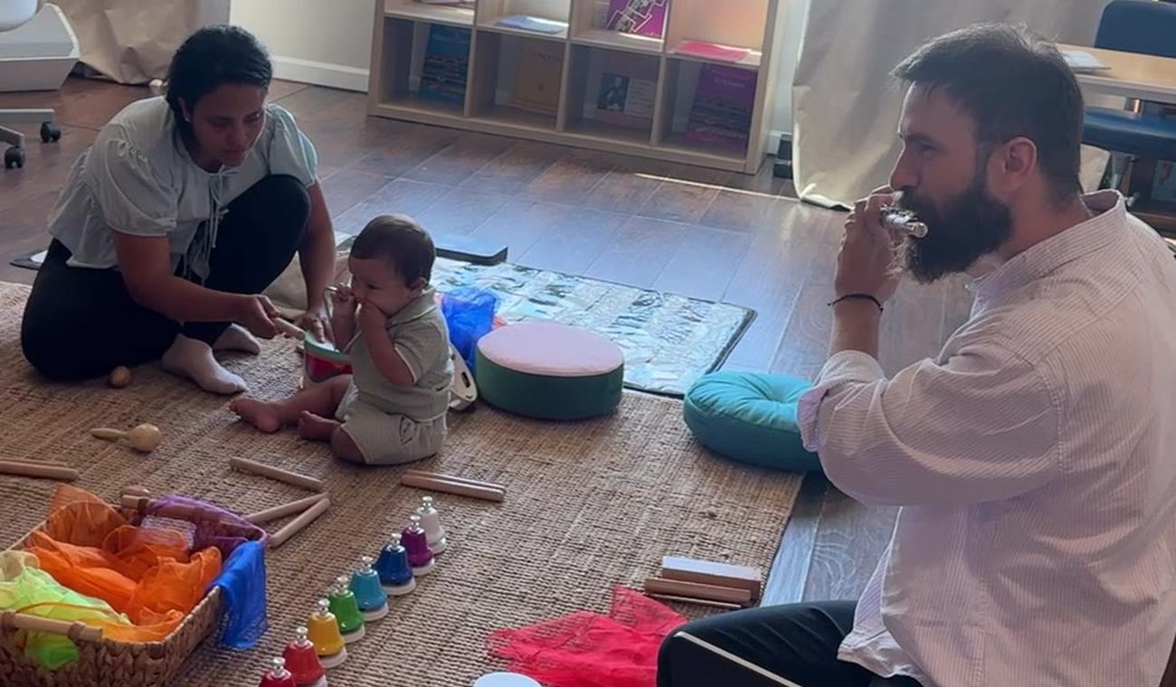Awakening — toddler exploring sound
